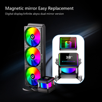 Refroidisseur de processeur à refroidissement liquide ARGB ZeroMaster 360 mm, roulement à fluide, dissipateur thermique en cuivre et aluminium pour Intel, pour boîtier d'ordinateur de jeu