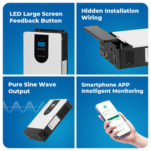 Biến tần năng lượng mặt trời lai GT <span class=keywords><strong>SOLAR</strong></span> 1.2KW 3.6KW một pha sóng sin thuần với màn hình LED - Product Image 3