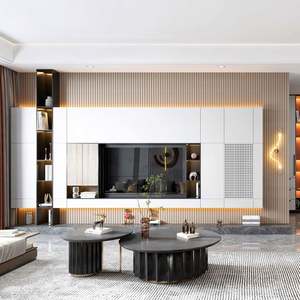 SANTOPOVA <b>Tv</b> Stand Wood Cabinet Wooden Living Room Wall Units <b>Fireplace</b> Modern Furniture <b>Tv</b> Stands Cabinet - Product Image 1