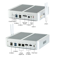 Mini ordinateur le moins cher, tout-en-un, PC Core I5 7260u I7 7560u 2xDDR4 DP Dual Lan 4G Sim Card Mini PC avec Wifi intégré