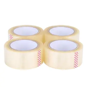 Factory Wholesale Self Adhesive Tape Bopp Jumbo Roll Cintas Adhesiva Transparent Clear Brown Packing Tape For Sealing Carton