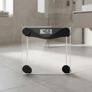 Bilancia Digitale da Bagno con fino a 4 Sensori Alta Precisione Capacità 180kg Vetro Temperato (GSC 2702418) - Product Image 3
