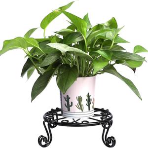 Porta Vasi Moderno Nero Antiruggine Ecologico in Metallo Robusto da Esterno e Interno Supporto per Vasi in Ferro Battuto - Product Image 4