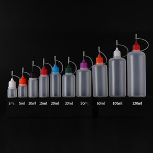 Vente en gros de flacons souples en plastique HDPE de 5 ml à 120 ml, flacons à presser avec embout <span class=keywords><strong>aiguille</strong></span>, impression sérigraphique, sérum <span class=keywords><strong>pour</strong></span> la peau, huile essentielle, parfum - Product Image 2