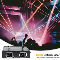 SHEHDS professionnel rvb pleine couleur 2 tête Laser lumière 3d animé linéaire Laser Dmx 512 lumières de scène pleine couleur Animation Lazer
