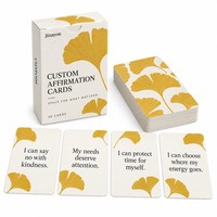 Jeu de 30 cartes personnalisées « Limites et Affirmations » – Cartes d'encouragement positives 57x87mm pour la réflexion et les cadeaux
