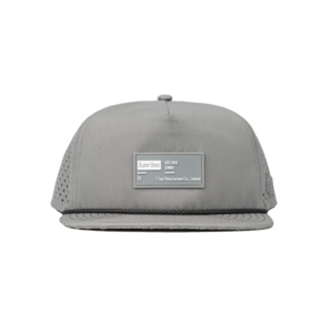 TCAP China 5 Panel Unstructure Pvc Patch Hat <b>Waterproof</b> Laser Perforated Sport <b>Cap</b> - Product Image 2