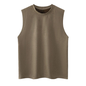 CB120-QL300 canottiere estive Unisex Top da ginnastica Casual Casual da uomo in pelle scamosciata traspirante alla moda senza maniche da <span class=keywords><strong>donna</strong></span> - Product Image 3