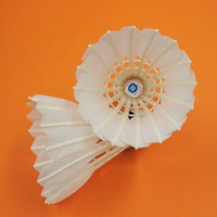 Volants de badminton en plumes de canard et d'oie blancs, très résistants, à prix abordable, les plus durables, en promotion