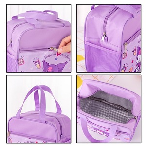 Bolsa de almuerzo aislada para niños, diseño de dibujos animados, bolsa Bento de papel de aluminio grueso para uso escolar - Product Image 3