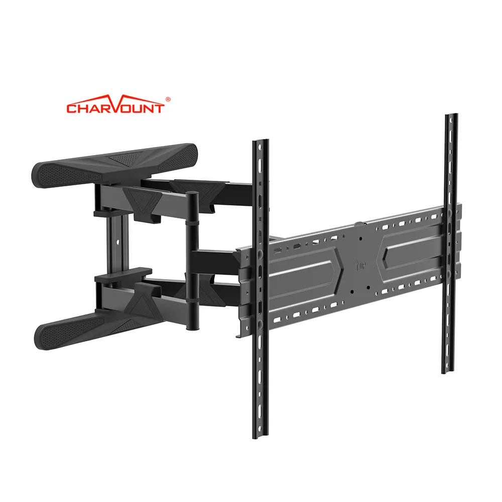 Charm ount Retract able Double Arm Tilt Swivel VESA 600*400mm Full Motion TV Monitor Wand halterung