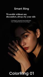 AICITY Anneau Intelligent de Soins de Santé AI Fréquence Cardiaque Sommeil Activité Multisports <span class=keywords><strong>GPS</strong></span> Fitness Tracker avec Éclairage APP 2026 - Product Image 4