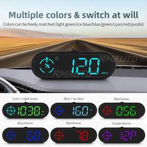 G9 Auto HUD GPS Affichage Tête Haute (HUD) Compteur de Vitesse de Voiture avec Boussole Horloge Distance de Conduite Alarme de Sécurité Accessoires Électroniques - Product Image 3