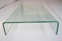 Verre trempé feuilleté incurvé sur mesure, disponible à un prix compétitif par m².