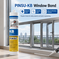 PINSU-KB - Sellador de Vidrio Resistente al Agua y al Moho, a Base de Alcohol, para Cocina y Baño