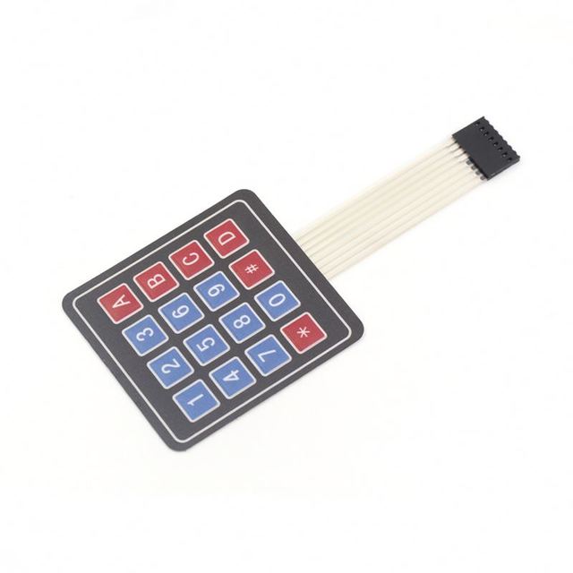 4x4 Matrix 16 Key Membrane Switch Keypad, 4x4 Matrix Keyboard