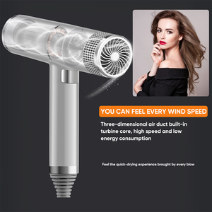 Secador de pelo eléctrico iónico profesional, máquina con Motor de alta velocidad, 3 Ajustes de calor, 1600W - Product Image 5