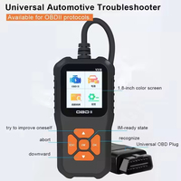 Analizador de escáner automático OBD2 portátil con pantalla de visualización Detector de fallas de coche Lector de código para diagnósticos en varios idiomas