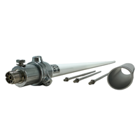 Antenne de station de base en fibre de verre BC200 UHF 430-490 MHz 6,5 dBi 200 W, connecteur N femelle, 1,7 m, communication radio fixe commerciale, mât IP67