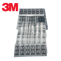 Étiquette transparente en PET résistante aux produits chimiques 3M 7876A, autocollant d'avertissement pour machines, résistant à l'huile
