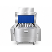 Lave-vaisselle commercial à convoyeur, lave-vaisselle à convoyeur en acier inoxydable 304, 3000 plats par heure pour cantine