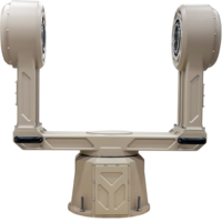 Unité de rotation et d'inclinaison de type U à couple élevé 360° °   Caméra thermique EO IR rotative à haute capacité de charge en alliage d'aluminium IP67