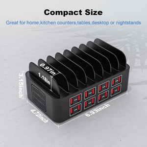 Nouvelle station de charge pour plusieurs appareils 150w/35a 16 ports Station de charge Usb <span class=keywords><strong>chargeur</strong></span> de bureau rapide pour téléphone tablette - Product Image 6