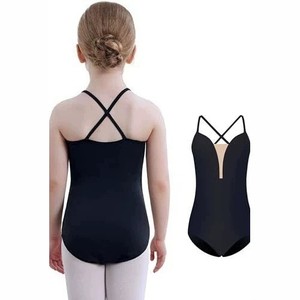 Justaucorps de danse rose pour filles, justaucorps de danse à bretelles réglables, extensible, une pièce, pour l'entraînement - Product Image 3