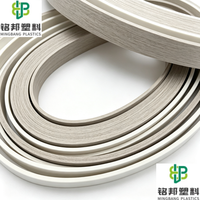 Bande de chantournage en PVC fiable, couleur unie, surface mate, pour meubles en bois