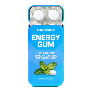 OEM Quick Boost Energy & Focus 50mg Caféine Gomme Vitamines B6 & <span class=keywords><strong>B12</strong></span> Taurine <span class=keywords><strong>Vegan</strong></span> Zéro Calorie Gomme Menthe Fraîche Goût Gomme Énergie - Product Image 2