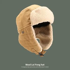 قبعة بومبر قبعة دافئة للأذن مضادة للبرد للشتاء قبعة صغيرة سميكة قبعات روسية أوشانكا قبعة طيار للأذن للرجال والنساء قبعة لي فنغ - Product Image 6