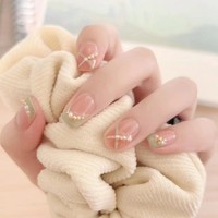 Conception #849 livraison directe haute qualité classique Style français 10 pièces personnalisé à la main presse sur les ongles ongles artificiels en gros