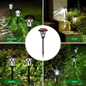 Luces LED solares impermeables IP65 para césped, Patio, jardín, pasarela, iluminación de paisaje al aire libre de acero inoxidable - Product Image 4