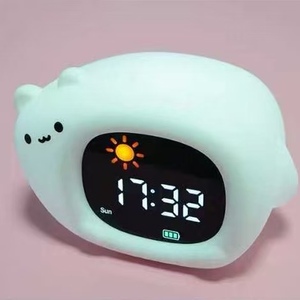 Trẻ em đồng hồ báo thức Toddler ngủ đào tạo đồng hồ với ánh sáng ban đêm âm thanh máy trẻ em thức dậy đồng hồ cho phòng ngủ - Product Image 1
