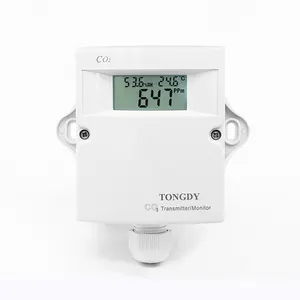 Trasmettitore di co2 per condotto Tongdy TG9 serie 24VAC/VDC con sensore NDIR e sensore di umidità della temperatura
