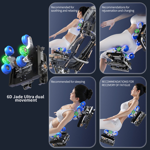 Sillón de <span class=keywords><strong>Masaje</strong></span> Corporal Completo 6D con Riel SL, Gravedad Cero, Estiramiento Tailandés, Airbag para Piernas, Rodillo para Pantorrillas, Rodillo para Pies, Calefacción y Control por Voz con IA - Product Image 4