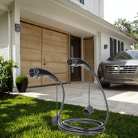 Nouveau câble de recharge pour véhicule électrique 32A 22KW Triphasé Type 2 EVSE Femelle vers Mâle Prise IEC62196 pour certifié