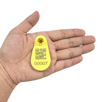 Solución de Monitoreo IoT para Granjas Lecheras, Etiqueta de Temperatura para el Oído con Protocolo IBeacon/EDDYSTONE, Modelo HCBB59 para la Salud de las Vacas y la Producción de Leche