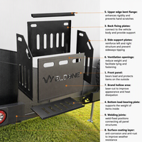 Modèle personnalisé d'usine, support de rangement portable pour véhicules tout-terrain et accessoires de camping-cars