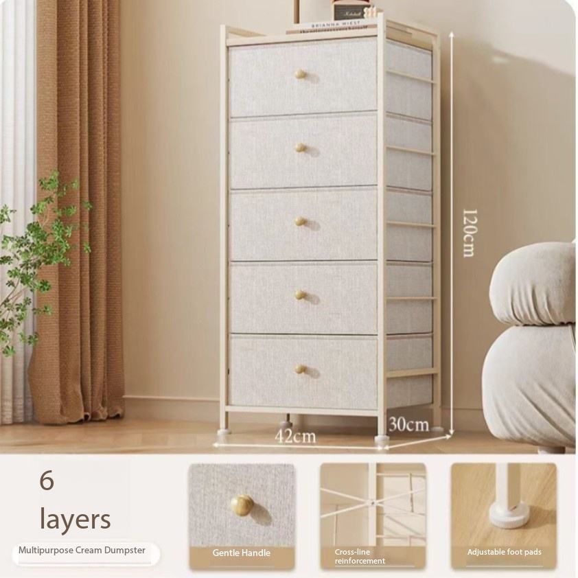 สีขาว 6 ชั้น 5 ลิ้นชัก