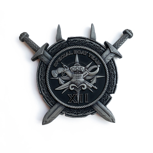 Pièce de monnaie personnalisée en alliage de zinc moulé sous pression, motif marin nordique irrégulier, plaqué argent antique 3D, économique, approvisionnement en gros et excellent rapport qualité-prix - Product Image 2