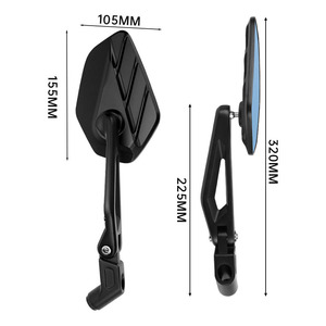 Espejo Retrovisor Modificado para Motocicleta, Soporte de Aleación de Aluminio, Rotación de 360 Grados, Antideslumbrante, Espejo Lateral Universal para Moto - Product Image 5