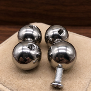 Esfera metálica de precisión de acero inoxidable 304 con orificio roscado, antirrobo, pulida, accesorio de ferretería, esfera sólida M6 - Product Image 1