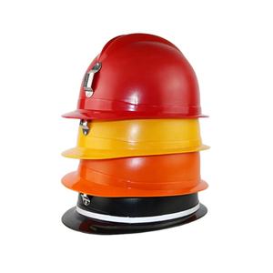 خوذة حماية للرأس بيضاء من البلاستيك ABS مناسبة للاستخدام في التعدين والإنشاءات الصناعية خوذات قوية كاملة الحافة لتأمين المناجم مزودة بقوس لمبات - Product Image 4