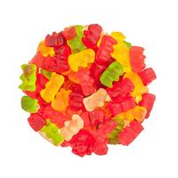 Fabrieksgroothandel fruitvormige gummy snoepjes gemengde fruitsmaak Halal snoepgoed Private Label OEM ODM