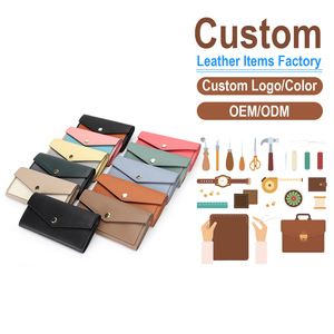 Cartera Larga de Cuero Genuino – Suministro Directo de Fábrica con Textura de Grano de Palma y Cierre de Broche Dorado - Product Image 2