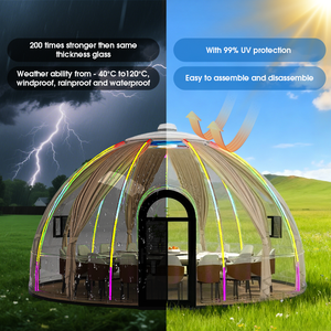 Tienda de campaña Proof Dome tipo cápsula de lujo para villas de resort, casas prefabricadas y modulares 2026-5, desmontable y reutilizable, de fácil montaje - Product Image 1