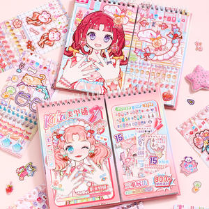 Libro di adesivi per Nail Art SIMNO Kila: adorabili personaggi 2 - in - 1 giocano decorano 800 + elementi per il divertimento creativo della Manicure fai da te - Product Image 5