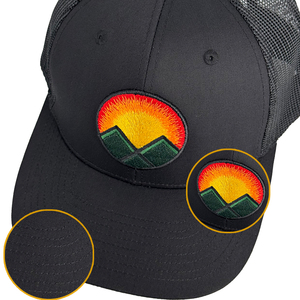 Gorra Trucker de Malla con Parche de Cuero y Logotipo Personalizado, Estilo Vintage, Snapback, Hip Hop, para Pesca y Deportes al Aire Libre, Venta al por Mayor - Product Image 2