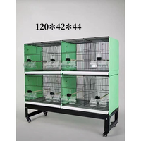Cage d'élevage de luxe multi-niveaux et mobile pour oiseaux d'amour, vente en gros du fabricant, offre spéciale